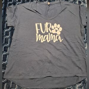 Gray Fur Mama T-Shirt